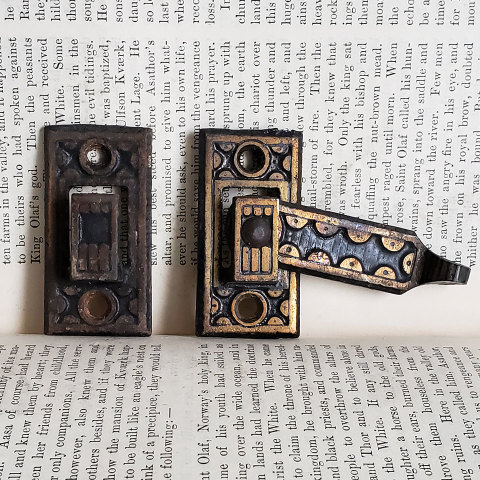 #37740 Antique Shutter Bar Latch image 2